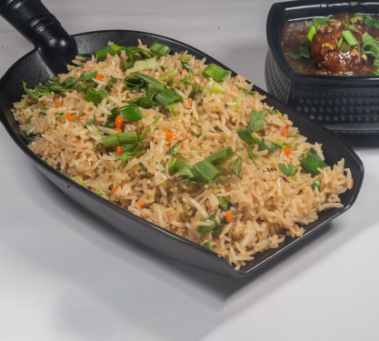 Veg Manchurian With Veg Friedrice