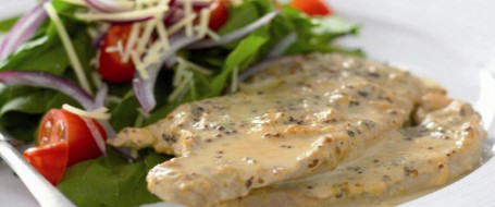 Steak In Creamy Mustard Sauce