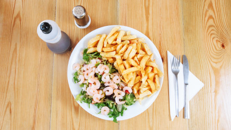 Prawn, Chips Salad