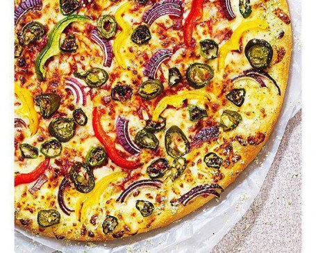 Grote Veggie Sizzler-Pizza