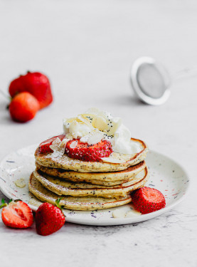 Aardbeien Pannenkoeken