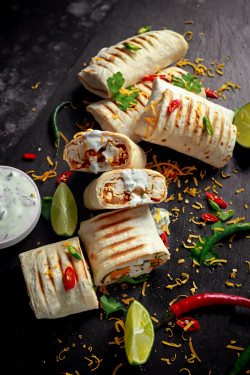 Grilled Halloumi Veggie Wrap (V