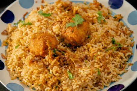 High Fiber Egg Biryani With Brown Rice [Serves 1 (1 Egg)