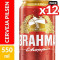 Cerveja Brahma 550ml Lata 12un