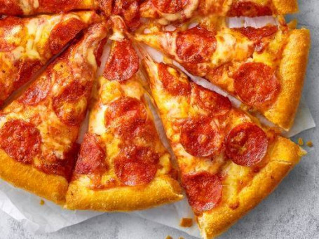 Shuāng Céng Mèi Shì Là Cháng Dà Bǐ Sà Dubbele Pepperoni Grote Pizza