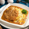 jīng diǎn zhū pái qǐ sī jú kǎo dàn bāo fàn Gratin Cheese Rice Omelette with Classic Pork Chop