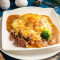 yuán zhī niú ròu qǐ sī jú kǎo dàn bāo fàn Gratin Cheese Rice Omelette with Original Beef