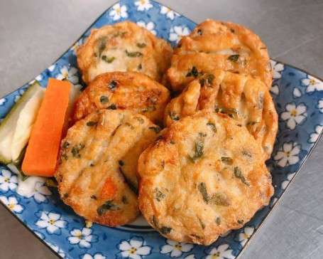 Korean Mini Seafood Pancake With Vegetable