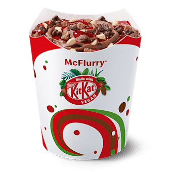 Mcflurry Kitkat Chocolade Aardbeiensaus