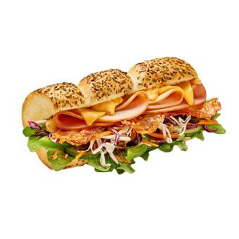 Budget Menu Sandwich Kalkoen, Ham Bacon Melt