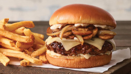 Bourbon Street Mushroom Zwitserse Burger