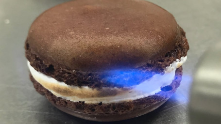 Toasted Marshmallow Brownie Macaron