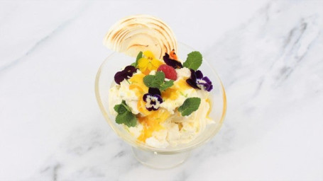 Mango, Passievrucht Framboos Eton Mess (V)