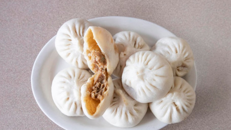 Traditional Pork Buns Steamed