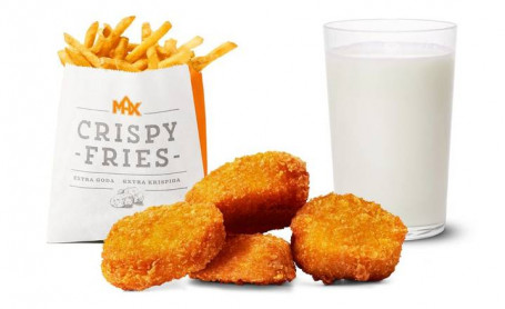 Kindermaaltijd Met Krokante Nuggets 4 Stuks