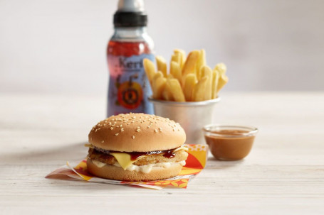 Kid Or Rsquo;S Chicken Cheese Burger Meal (3040 Kj).