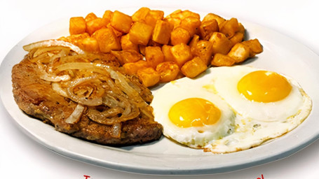 Tennessee Fried Steak Two Eggs