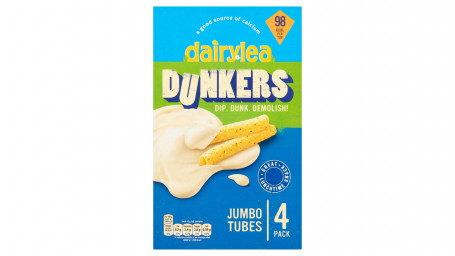 Dairylea Dunkers Jumbo Tubes Kaas Snacks 4 Pak 164G