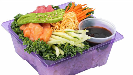 Poke Rice Bowl Zalm Tonijn