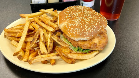 Pork Chop Sandwich Home-Cut Fries