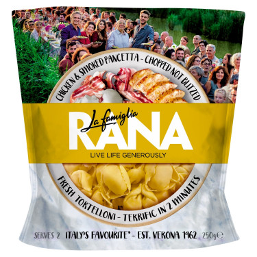 La Famiglia Rana Kip Gerookte Pancetta Verse Tortelloni Pasta 250G