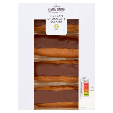 Morrisons Chocolade Eclairs 4 Stuks