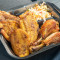 Fried Chicken (Poulet Fry) With Slice Fried Plantain