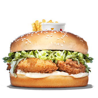 Finest Chicken Burger Menu