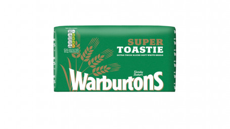 Warburtons Super Toastie Extra Thick Sliced Soft White Bread 800G