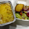 Mac 'N ' Cheese With Side Salad Garlic Bread