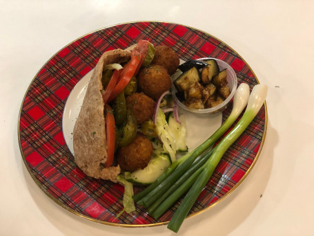 Falafel And Roasted Aubergine