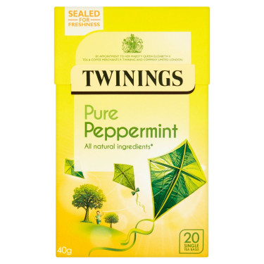 Twinings Pure Pepermunt Theezakjes 20 Stuks