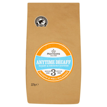 Morrisons House Blend Decaf Geroosterde Gemalen Koffie 227G