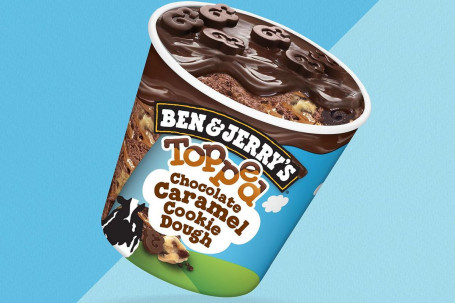 Ben Jerry Rsquo;S Topped Chocolate Caramel Cookie Dough Ice Cream 438Ml