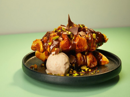 Dark Choc Pistachio Croffle