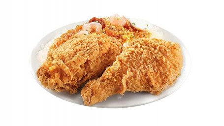 2 Stuks Chickenjoy Met Palabok Fiesta-Drankje