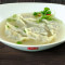 E3. Chives, Pork Shrimp Dumplings In Soup (8) Sān Xiān Shuǐ Jiǎo