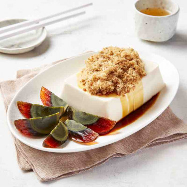 Silken Tofu With Pork Floss Century Egg (Cold Dish)