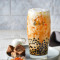 Dòng Hēi Táng Guān Yīn Jīng Qiú Ná Tiě Iced Brown Sugar Tieguanyin Tea Latte With Agar