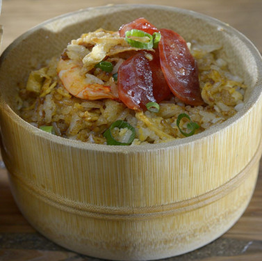Home-Style Fried Rice With Vietnamese Sausage And Prawns In King Soy Sauce