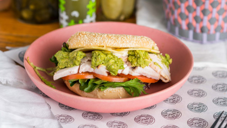 Chicken Avo Bagel