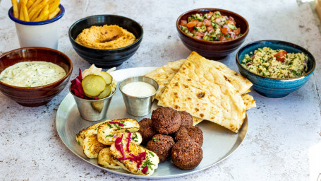 Falafel And Halloumi Mezze For 2