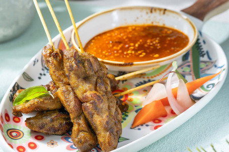 Classic Malay Satay Chicken 12 Pcs Mǎ Lái Shā Diē Jī Ròu 12Chuàn