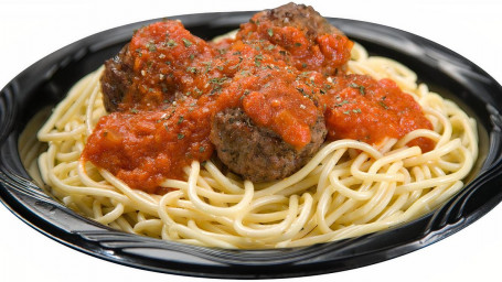 Spaghetti With Marinara Sauce Meatballs