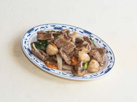 54 Beef With Mushrooms In Oyster Sauce