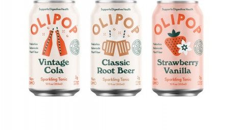 Olipop Sparkling Tonic Strawberry Vanilla