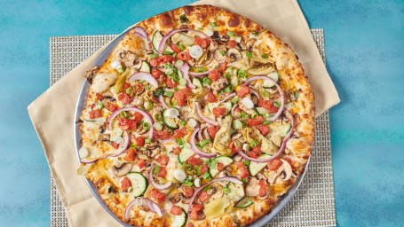 9 Small Gourmet Veggie Pizza