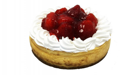 Cheesecake In New Yorkse Stijl Met Verse Aardbeien, 7 Inch