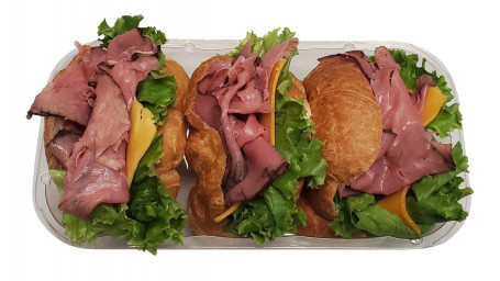 Rosbief Croissant Sandwiches, 3 Ct