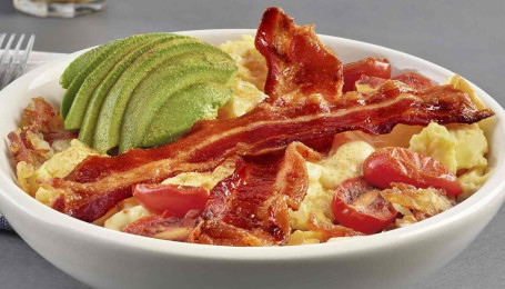 Avocado Bacon Scramble Bowl